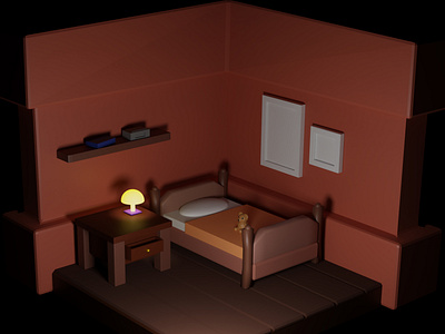 Bedroom Lowpoly