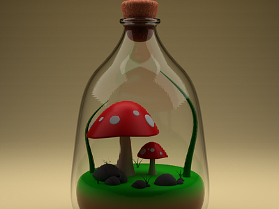 Mushroom bottle