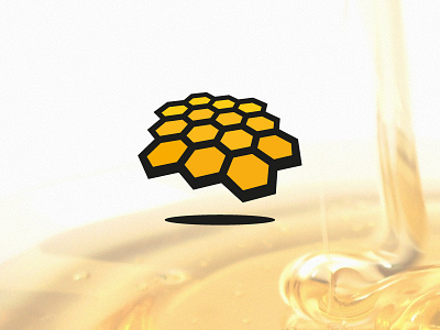 Beehive bee beehive bees honey logo orange sourced honey yellow