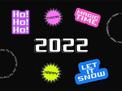 Happy New Year 2022 graphic design holidays new year visual