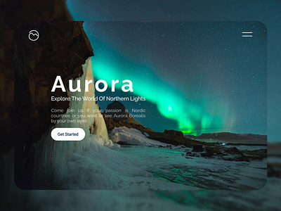 Aurora aurora branding design homepage logo northern lights travel ui ux