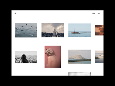 Nik Yun #1 clean design logo main page minimal photographer site ui ux