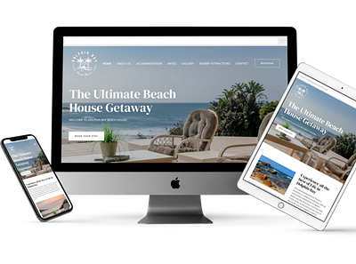Web Development for Dolphin Bay Beach House app branding design graphic design illustration logo typography ui ux vector