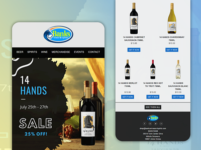 Email Template/ Newsletter (Wines & spirits) banner campaign email automation email banner design email design email marketing email template email template design flows html email template klaviyo mailchimp automation mailchimp template design newsletter