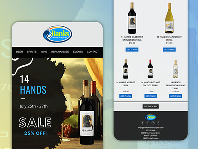 Email Template/ Newsletter (Wines & spirits)