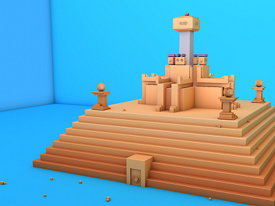 The pyramids of Egypt c4d