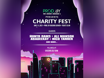 Charity Fest Poster design illustration music music fest poster poster design print