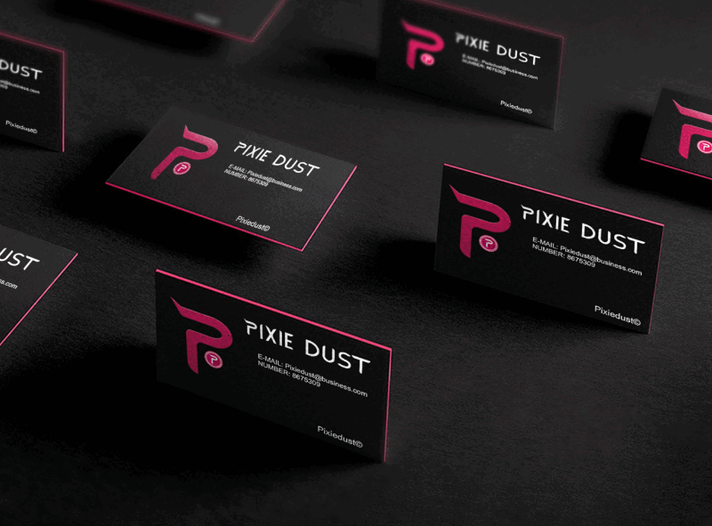 Pixie Dust Business Card design branding branding designer business cards card graphic design illustrator
