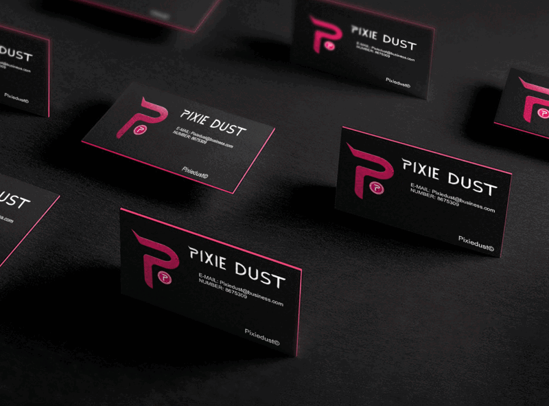 Pixie Dust Business Card design