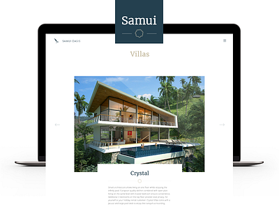 Samui Oasis apartments samui oasis thailand ui user interface villas website