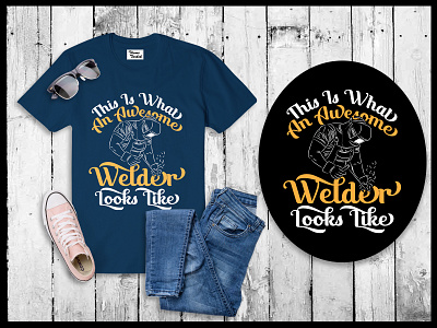 Welder T-Shirt Design apparel clothing custom t shirt design design graphic graphic design metalart t shirt t shirt design t shirts trendy t shirt typography typography t shirt vector weld welder welder t shirt design welders welding weldlife