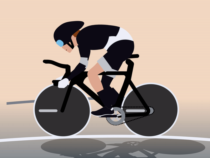 Cyclist animation bike cyclist motion graphics sports woman
