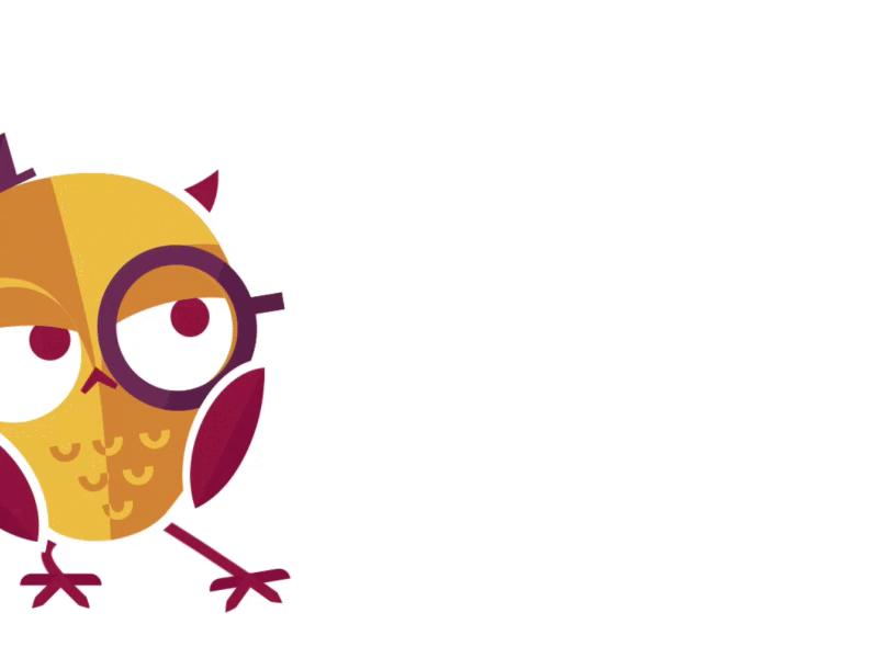 Shady Owl animation character animation motion graphics owl