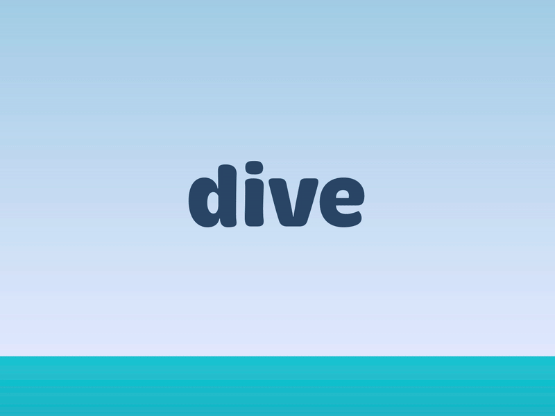 dive down by Lauritz Vogelsang on Dribbble