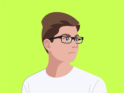 selfie character illustration motion graphics portrait