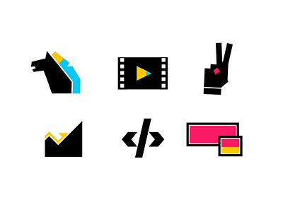 video production icons branding design icon logo motion graphics