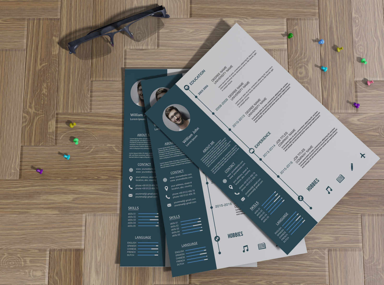 Professional Resume Design by Md Rabbi on Dribbble