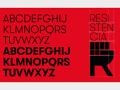 Resistencia branding design graphic design logo typography vector