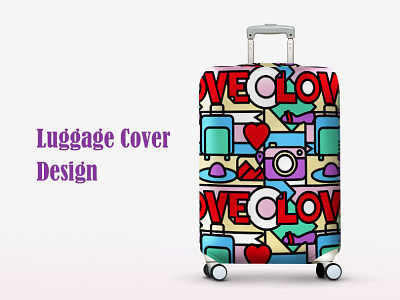 Luggage Cover Design cover design luggage pattern seamless surface