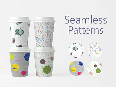 Seamless pattern for Paper Cups design pattern seamless surface