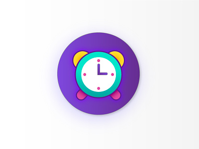 Icon for alarm clock app alarm app clock colorful icon ios mobile