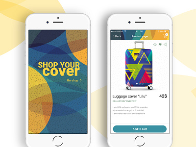 App Ios Shop app card cover design ios mobile orange sop ui ux