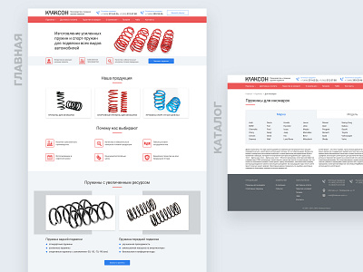 Auto parts catalog design