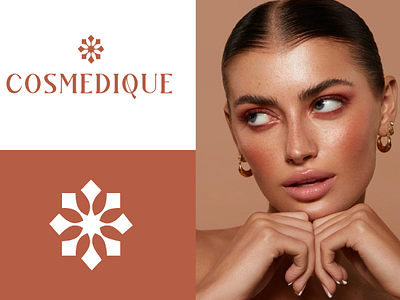 Cosmedique aesthetic logo beauty logo boutique logo branding cosmetic logo creative logo design elegent logo eyelash logo fashion logo illustration lash logo logo luxury logo pictorial logo skincare logo ui