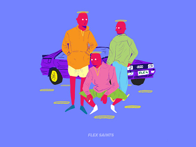 Flex Saints audi color colour illustration