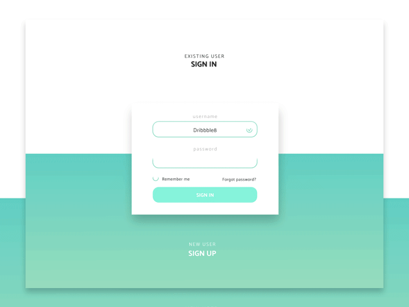 A simple login and sign up, Daily UI day 1 daily ui dailyui day 1 day1 sign in sing up ui uiux ux