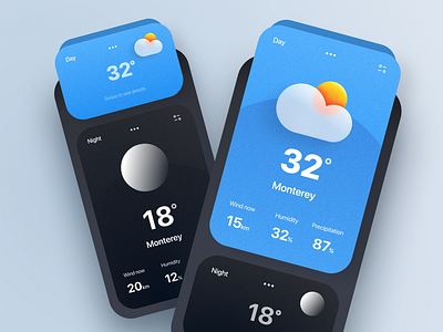 Weather app animation app figma interface meiyuliia storm ui uiux weather weather app