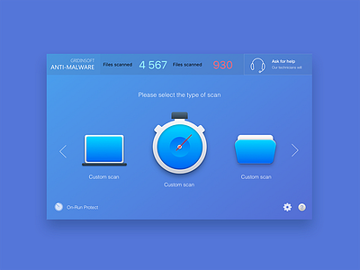 3-D interface design icon interface