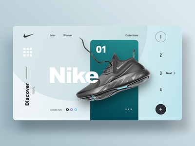 Nike web design dribbble nike site ui ux web