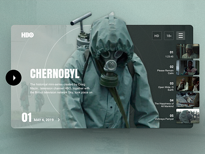 HBO "CHERNOBYL" behance chernobyl design dribbble hbo site sketch ui uiux uiuxdesign ux uxdesign uxui web webdesign