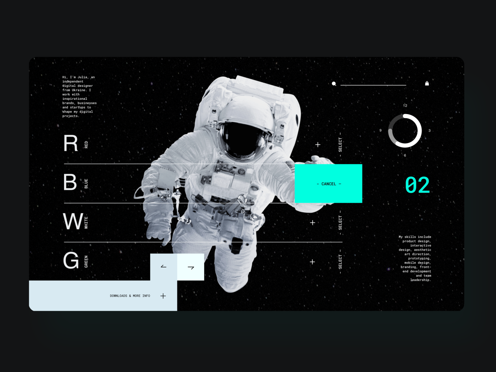 space web by Yuliia Mei on Dribbble