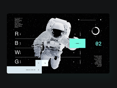 space web design interface sketch software space spaceman ui ux web