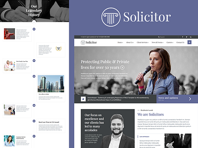 Solicitor - Law Business HTML5 Template advocate attorney business consult consultant consulting corporate event justice website