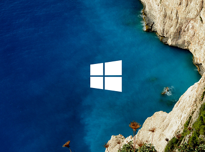 Desktop Wallpaper blue cliff design wallpaper windows