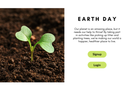UI Design #1 earth earth day ui
