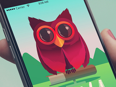 Owl game app game illustration minimalism owl preloader ui