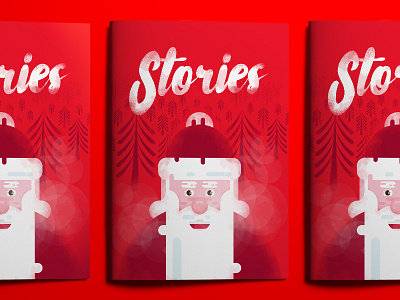 Christmas stories book christmas christmas stories cover illustration santa santa claus stories