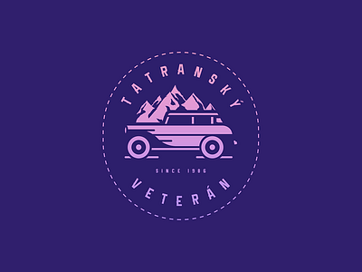 Tatranský veterán car car veteran cove logo old retro veteran vintage