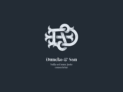 Duncko & Son brand d king logo logomark mark monogram old s vintage vintage logo