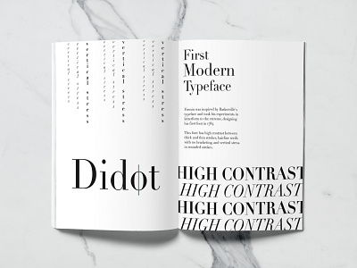 Didot Typeface History Booklet book making branding design graphic design illustration logo photoshop typeface typography