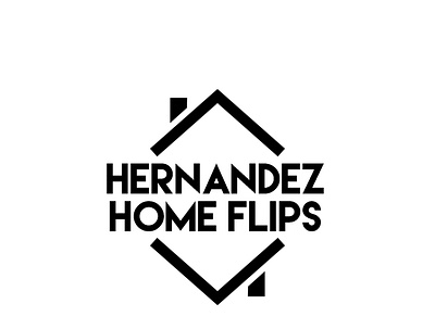Hernandez Home Flips Logo branding design graphic design illustration logo photoshop typography