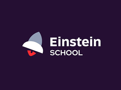 Einstein logo branding brand identity logo logotype mark rocket school space smart clever