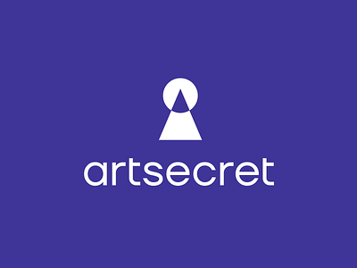 Artsecret logo concept art pen pencil branding brand identity keyhole door secret logo logotype mark