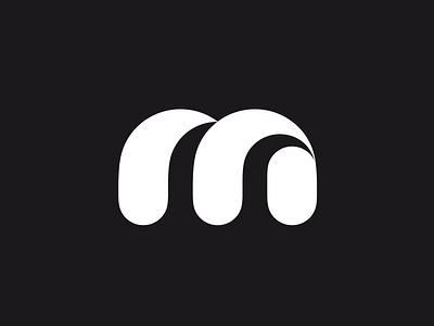 M mark branding brand identity font type letter letters logo logotype mark m monogram letterform wave logo