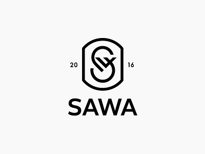 Sawa logo branding brand identity font type letter letters logo logotype mark monogram letterform s sw ws fashion