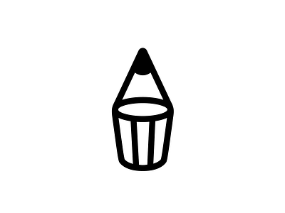 Pencil mark branding brand identity drunk glass logo logotype mark pen pencil art smart clever